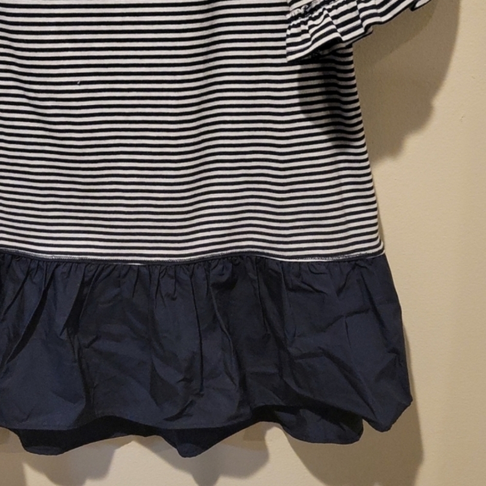 ❤ NWT! MAEVE ANTHROPOLOGIE PEPLUM STRIPED RUFFLE SHIRT / TOP, SMALL - Picture 10 of 10